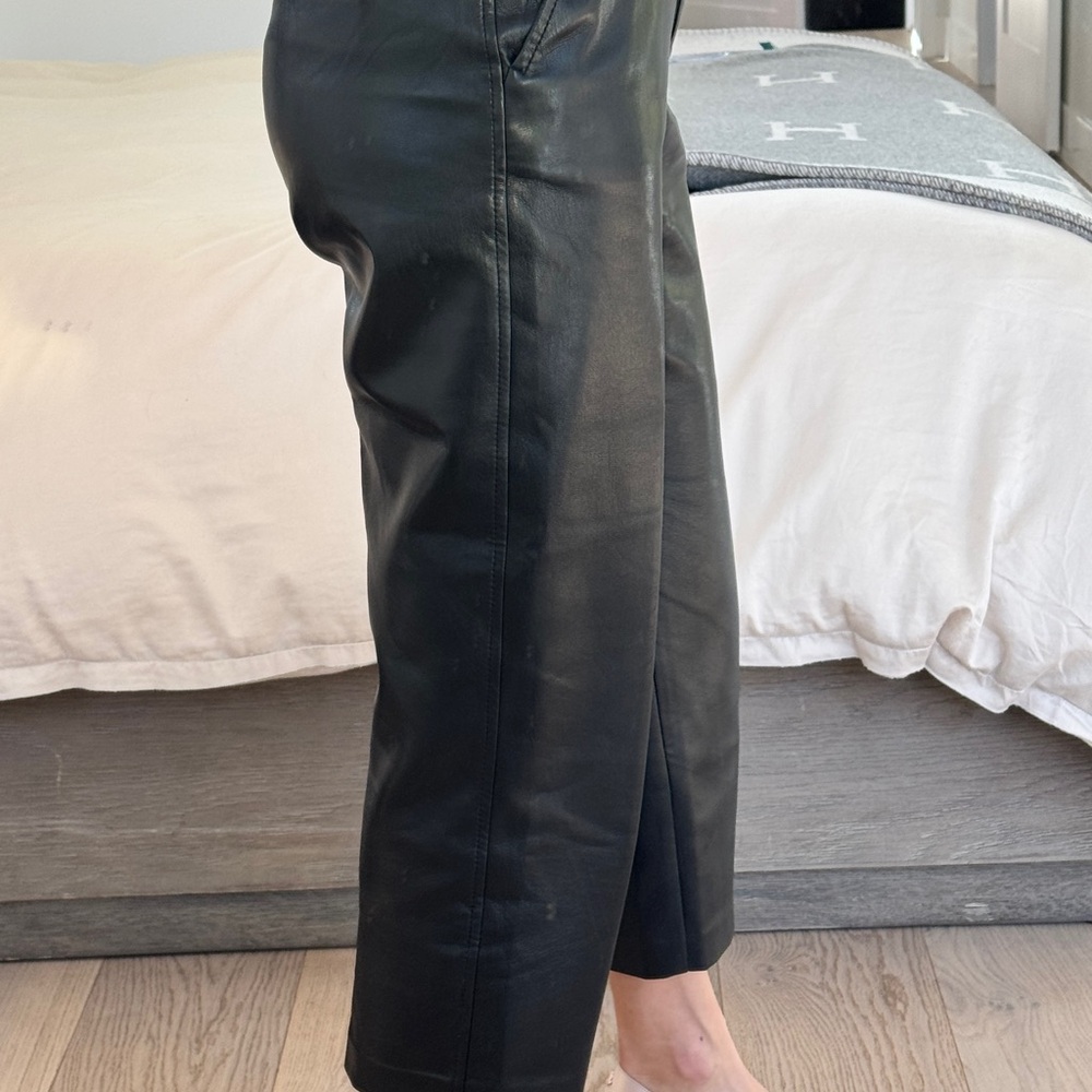 Babaton Cropped Leather Pant - Command (Aritzia) - image 1
